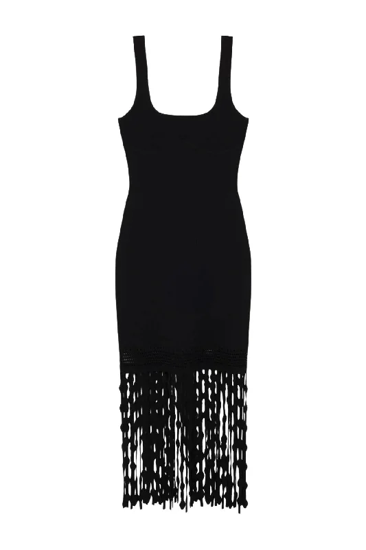 Simkhai Signa Midi Dress - Black