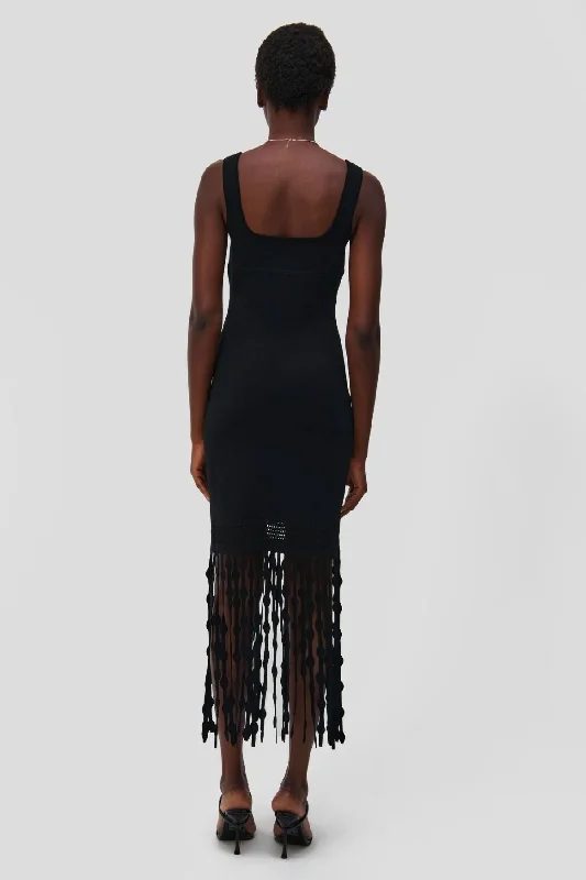 Simkhai Signa Midi Dress - Black