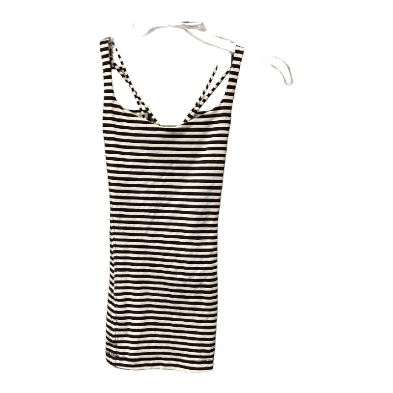 Athletic Tank Top By Lululemon In Black & White, Size: 4