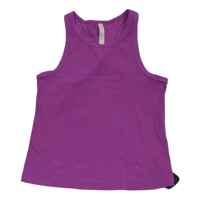 Athletic Tank Top By Lululemon In Purple, Size: 8