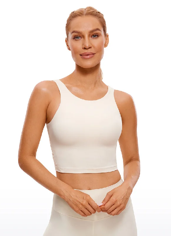 Butterluxe High Neck Built in Bra Tanks U Back