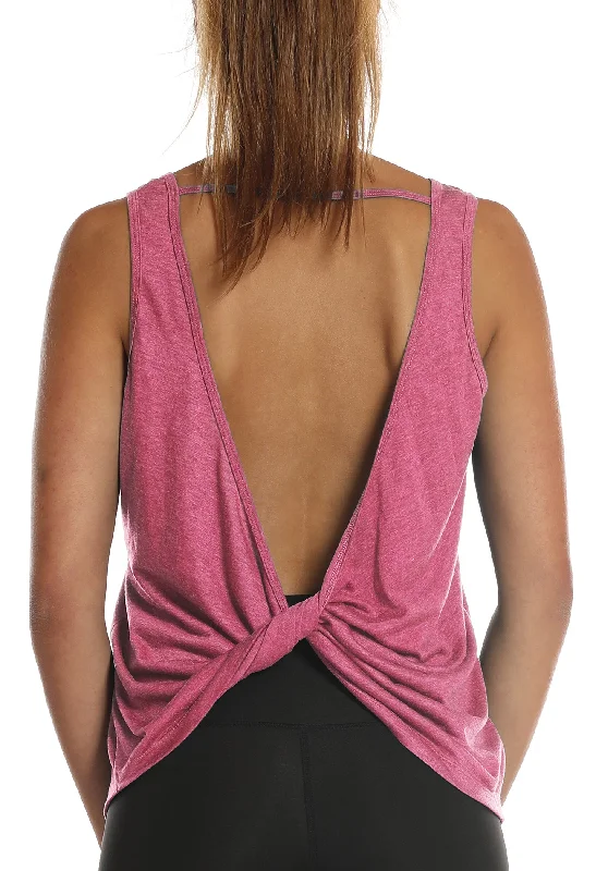 TK26 icyzone Workout Tank Tops for Women - Open Back Strappy Athletic Tanks, Yoga Tops, Gym Shirts