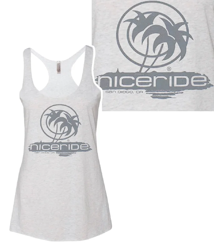 Shores - Next Level Women's Vintage Tank Top In White or Gray