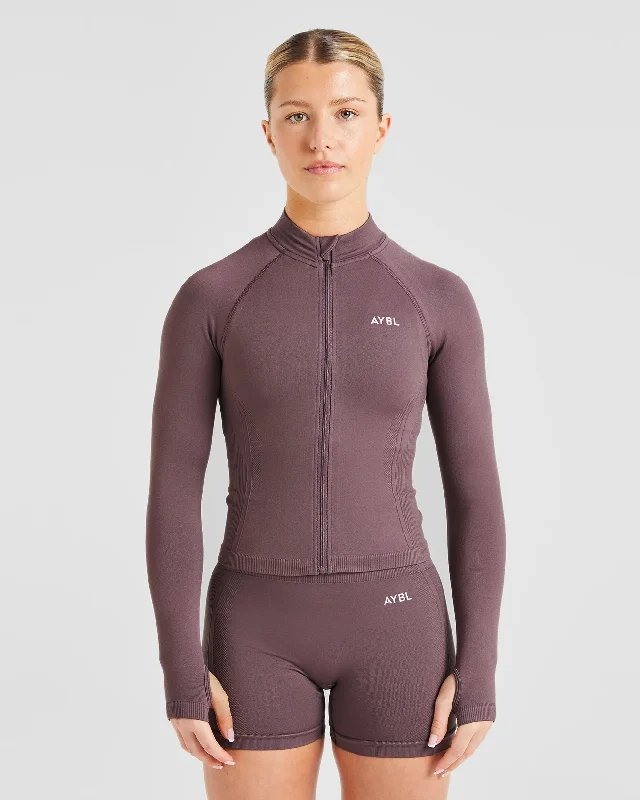 Balance V3 Seamless Zip Jacket - Coffee Bean