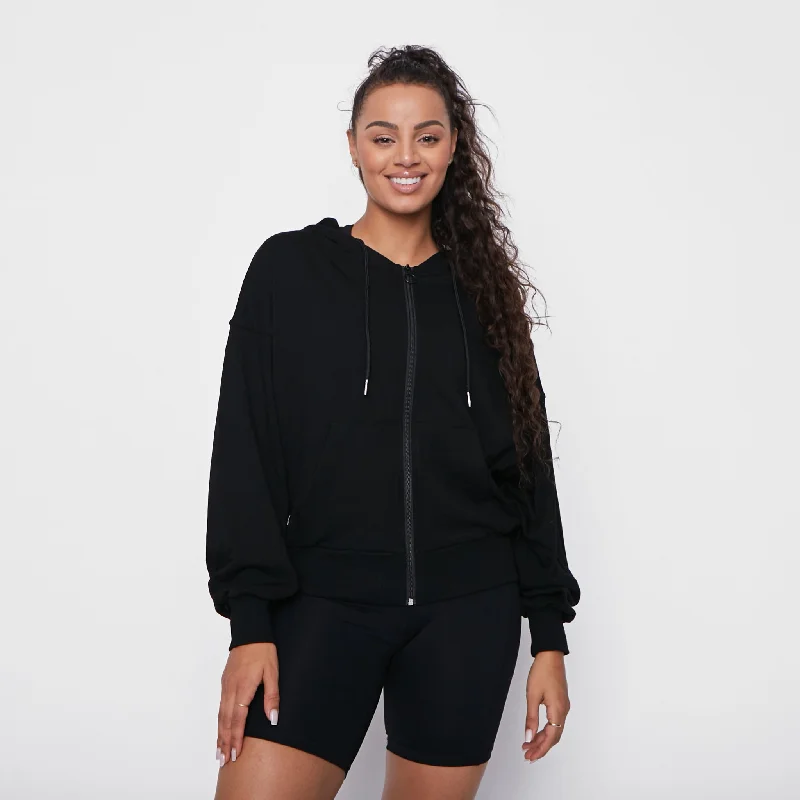 Gabi Zip Up - Black