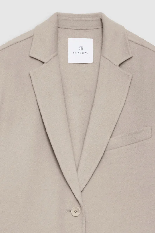 Quinn Blazer - Taupe Cashmere Blend