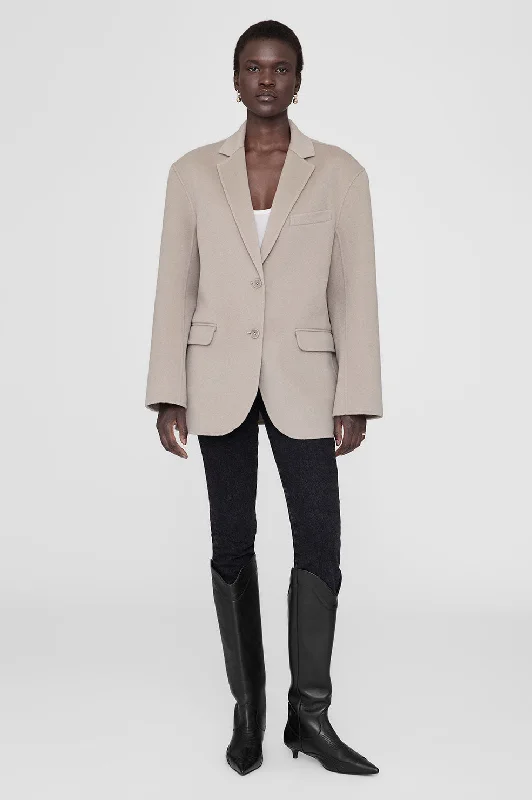 Quinn Blazer - Taupe Cashmere Blend