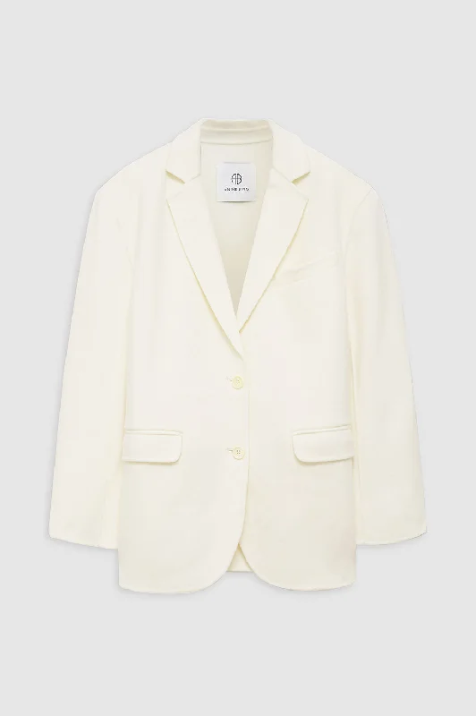 Quinn Blazer - White Cashmere Blend