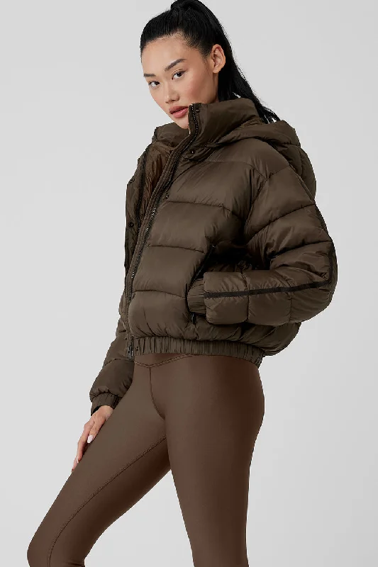 Aspen Love Puffer Jacket - Espresso