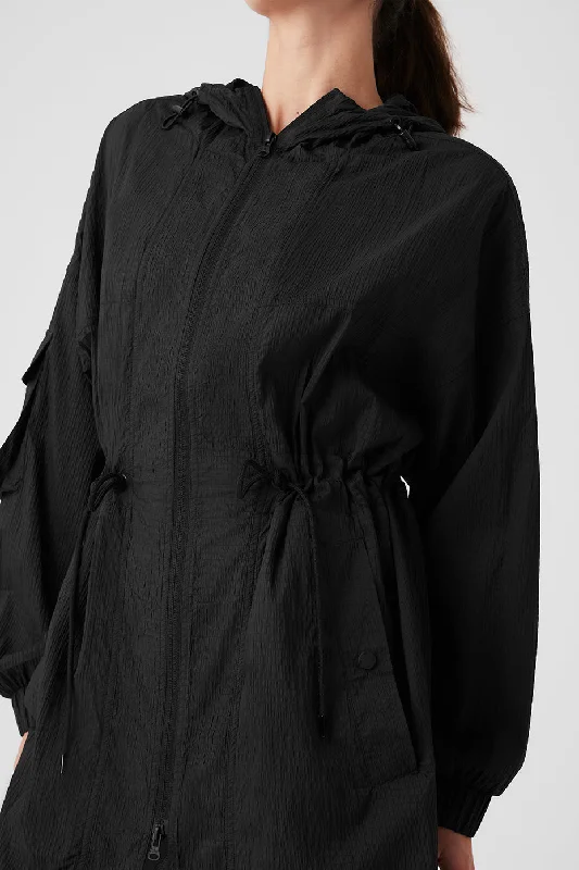 Summer Nights Lightweight Coat - Black