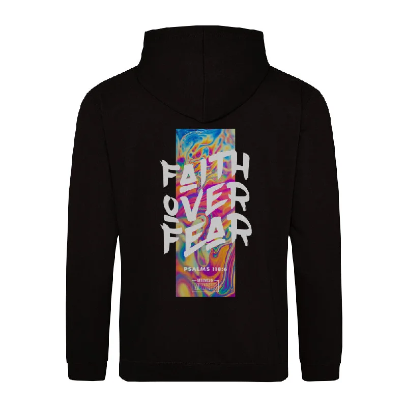 Faith over Fear Streetwear Hoodie BackPrint