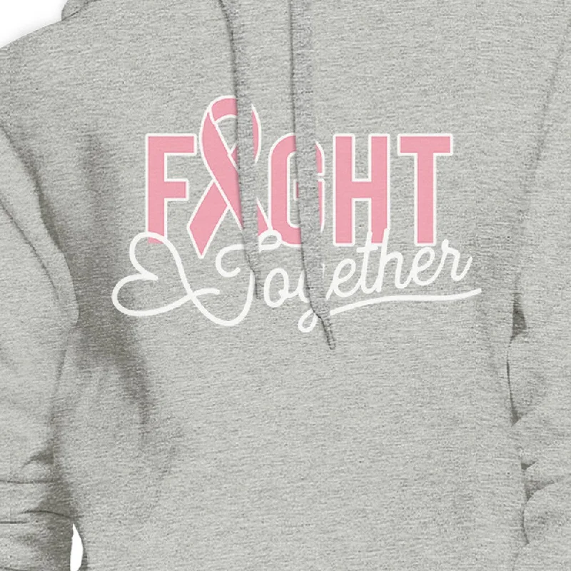 Fight Together Breast Cancer Awareness Grey Hoodie