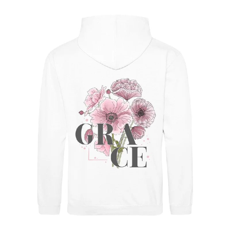 Grace Flower Hoodie BackPrint