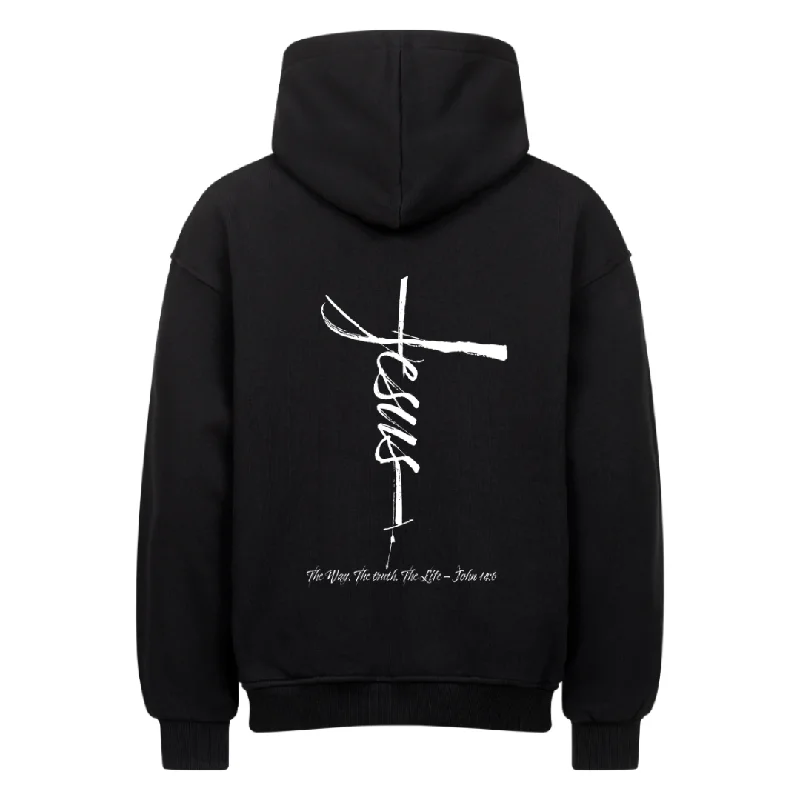 JESUS CROSS OVERSIZED HOODIE BackPrint