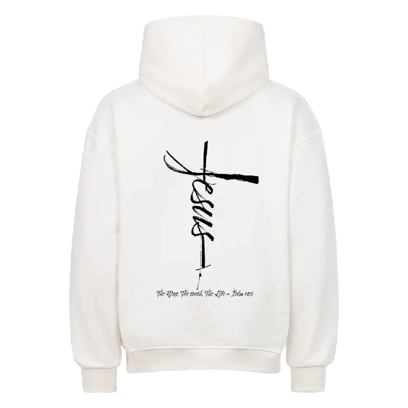 JESUS CROSS OVERSIZED HOODIE BackPrint