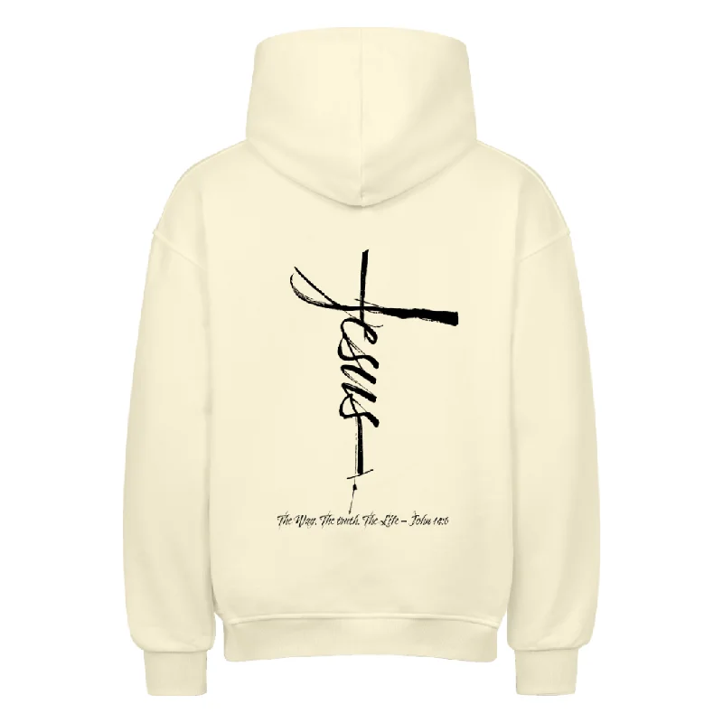 JESUS CROSS OVERSIZED HOODIE BackPrint