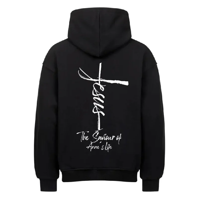 Oversized Hoodie BackPrint / Schwarz / XS