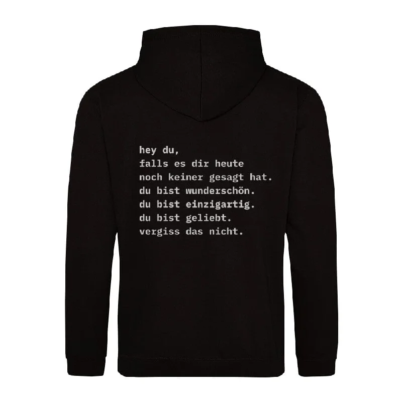 Keiner gesagt Hoodie BackPrint