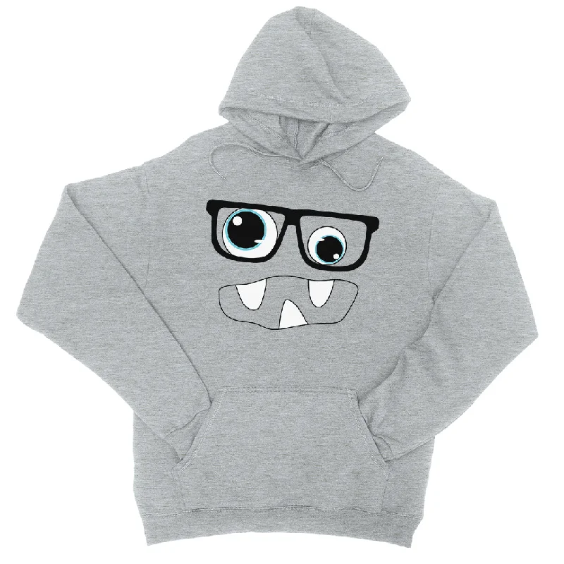 Monster With Glasses Unisex Pullover Hoodie