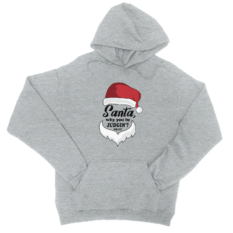 Santa Be Judging Unisex Pullover Hoodie