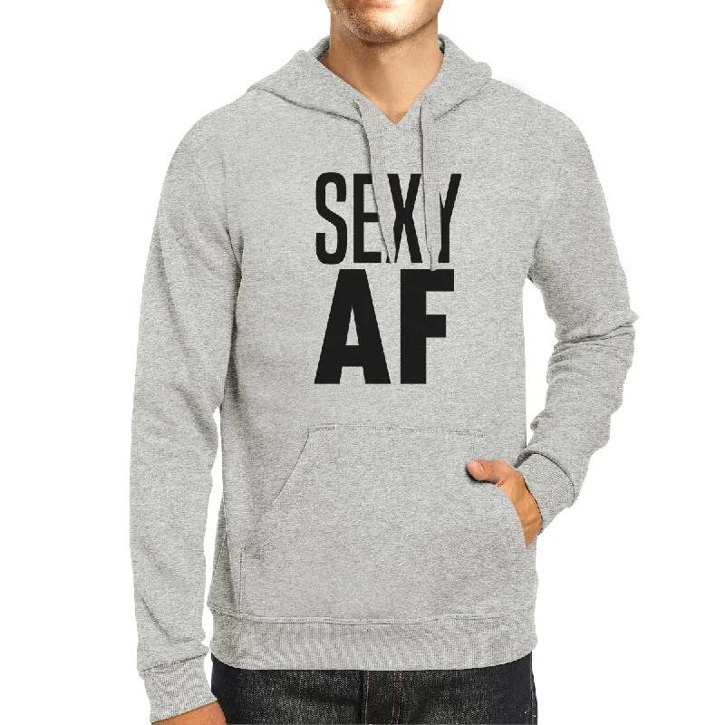 Sexy AF Unisex Pullover Hoodie Funny Workout Hooded Sweatshirt Gift