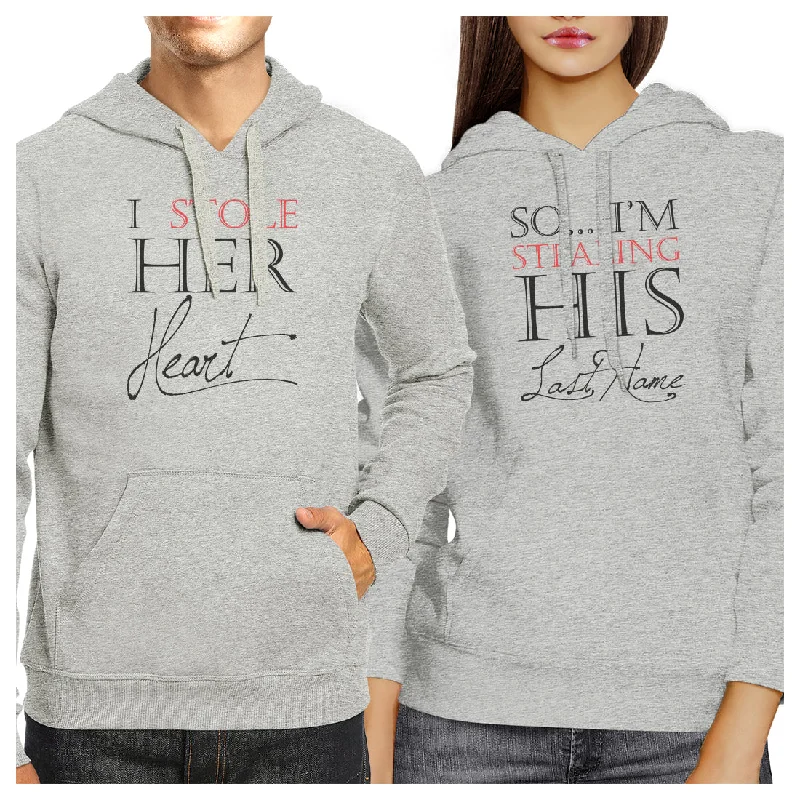 Stealing Last Name Matching Hoodies Pullover Funny Engagement Gifts