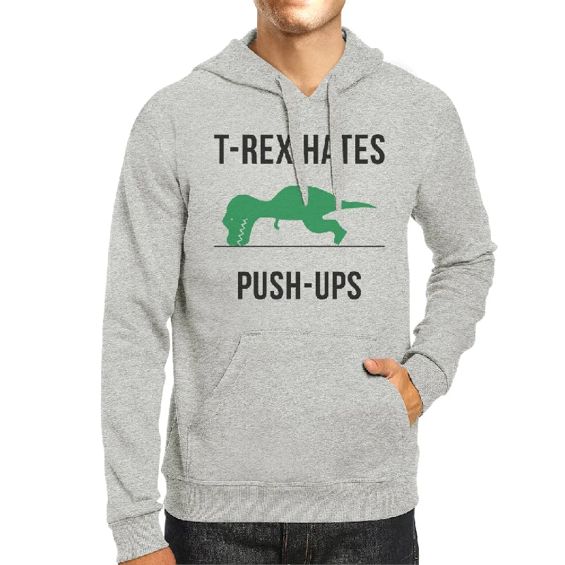 T-Rex Push Ups Unisex Pullover Hoodie