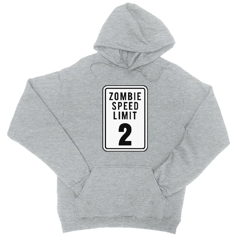 Zombie Speed Limit Unisex Pullover Hoodie