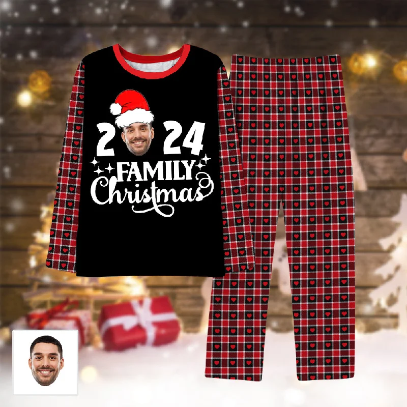 2024 Family Christmas Pajamas Customized Face Pajamas