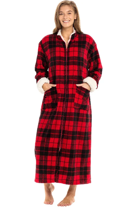 Red Black Plaid with Cream / XL