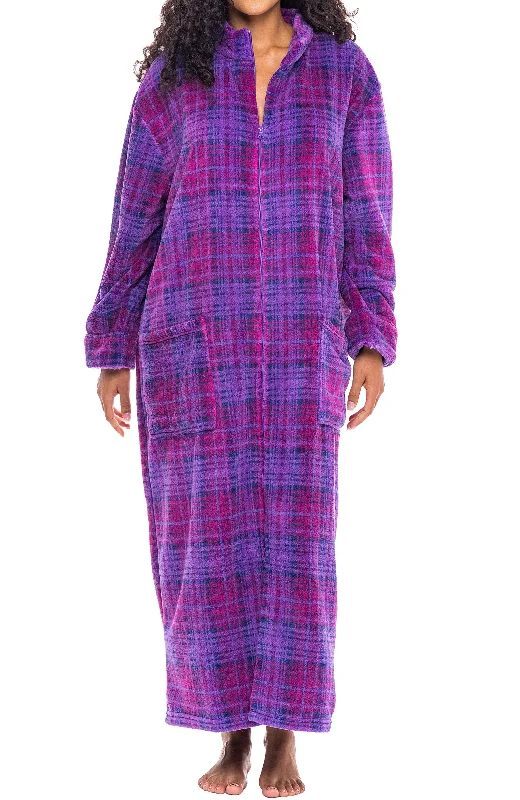 Purple Plaid / XL