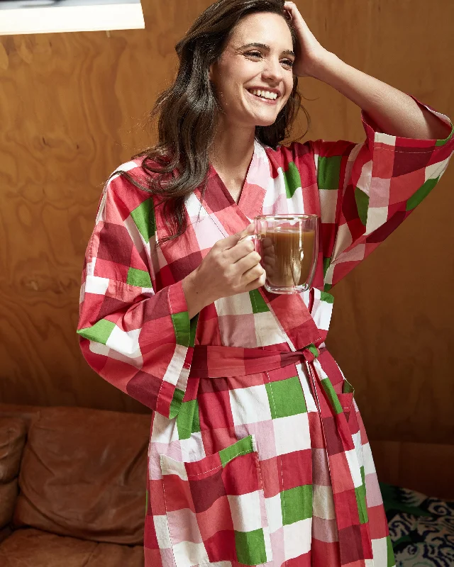 Buffalo Plaid - Robe - Mulled Wine