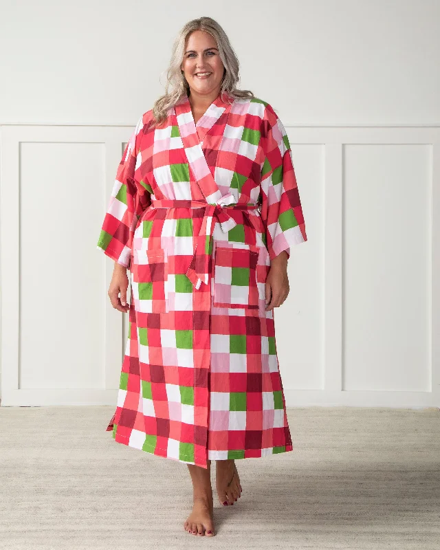 Buffalo Plaid - Robe - Mulled Wine