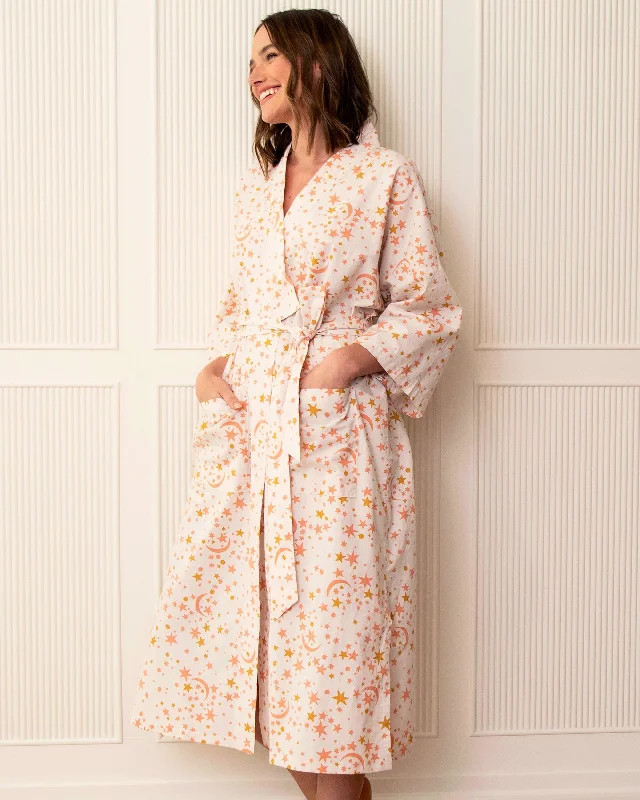 Celestial Skies - Robe - Peach