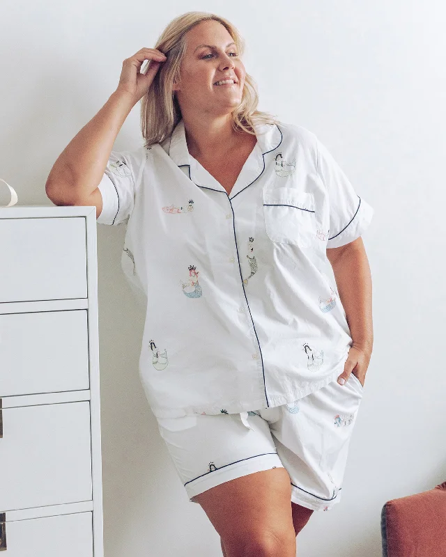 Daughters of Triton - Short PJ Set - Cloud