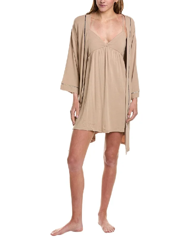 Hale Bob 2pc Nightgown & Robe Set