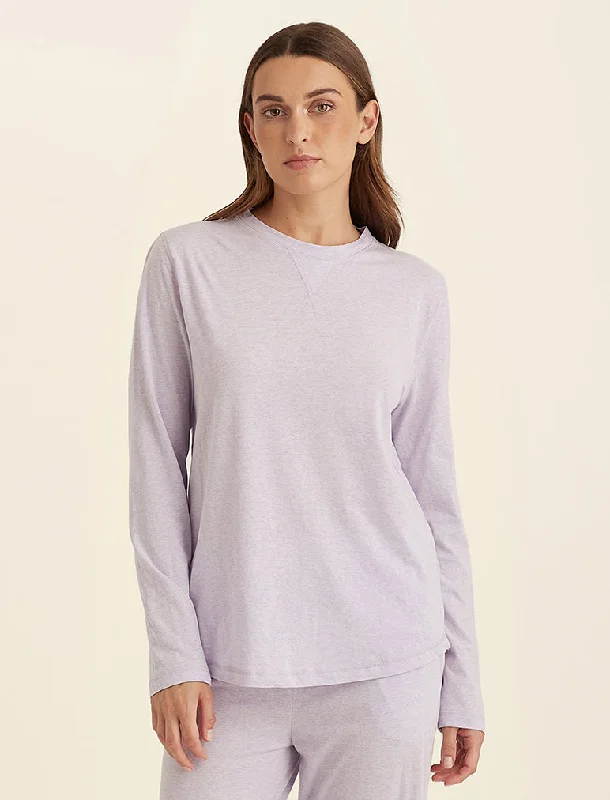 Jada Organic Cotton Knit Long Sleeve Tee