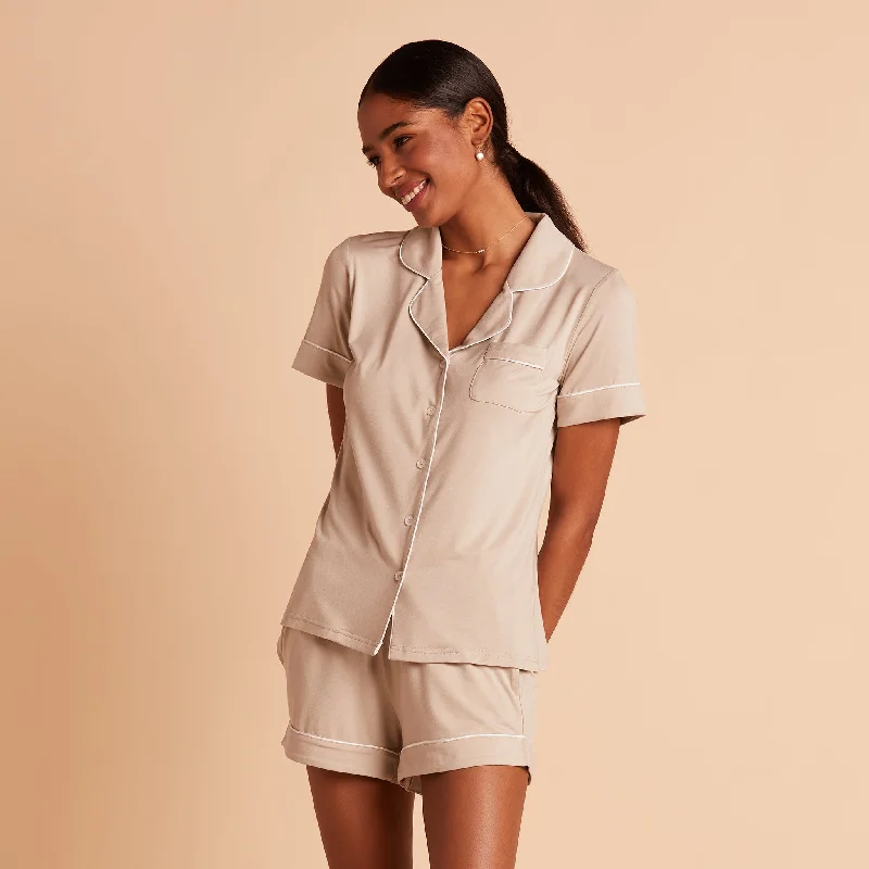 Jonny Pajama Set - Taupe