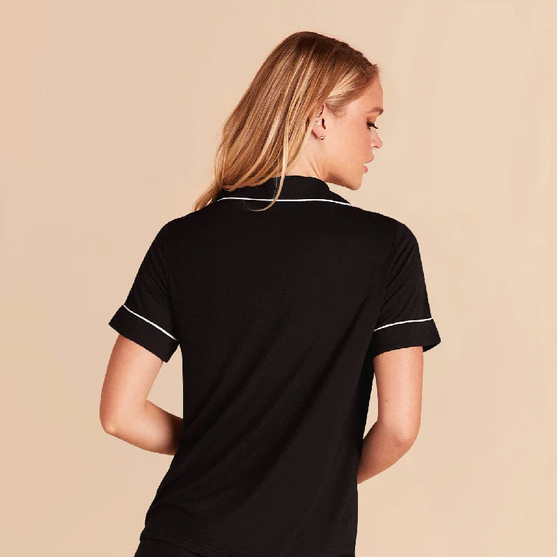 Jonny Short Sleeve and Pant Set - Black