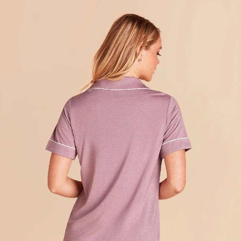 Jonny Short Sleeve and Pant Set - Mauve