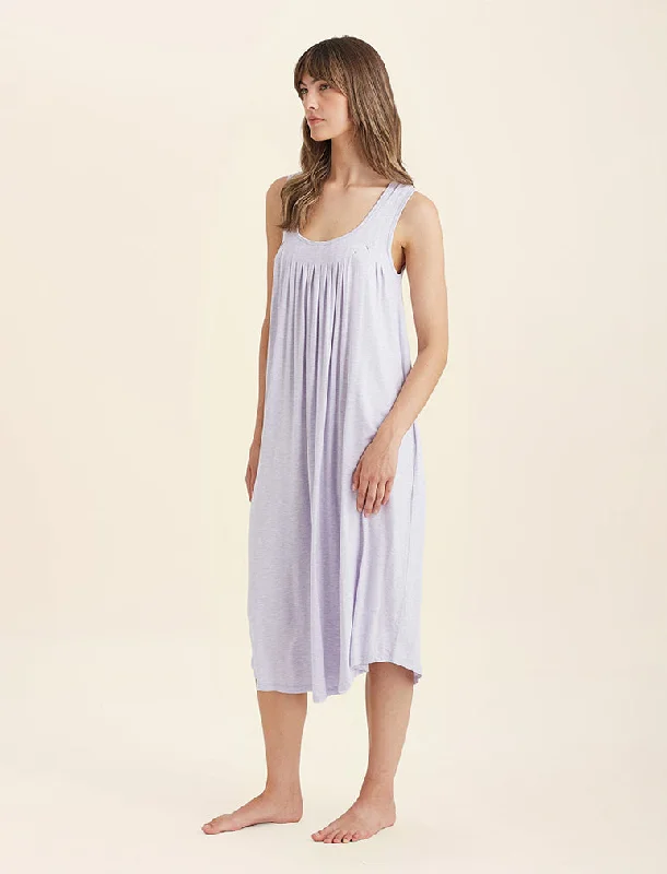 Kate Modal Soft Pleat Front Maxi Nightie