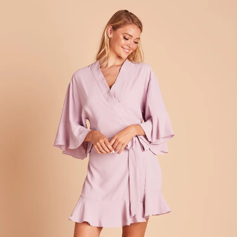 Kenny Ruffle Robe - Lavender