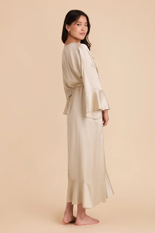 Minnie Ruffle Robe - Neutral Champagne