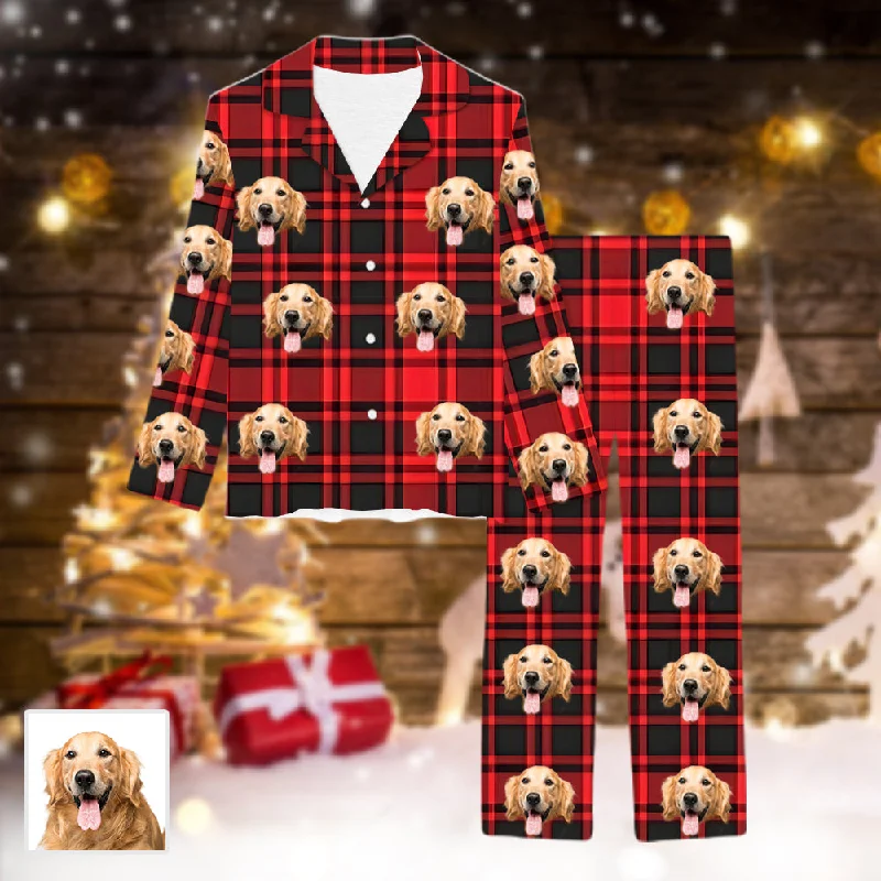 Personalized Custom Face Photo Pajamas Christmas Gift For Pet Lovers