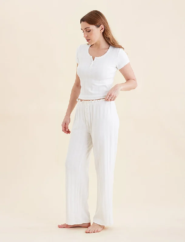 Pippa Pointelle Full Length Pant