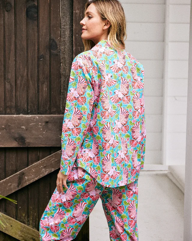 Playful Parrots - Long PJ Set - Tropical