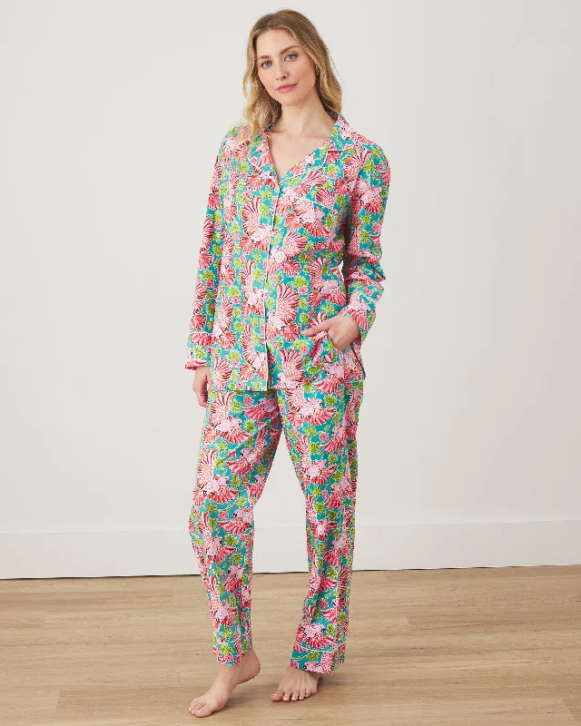 Playful Parrots - Long PJ Set - Tropical