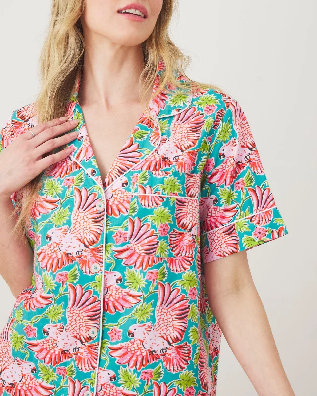 Playful Parrots - Short PJ Set - Tropical