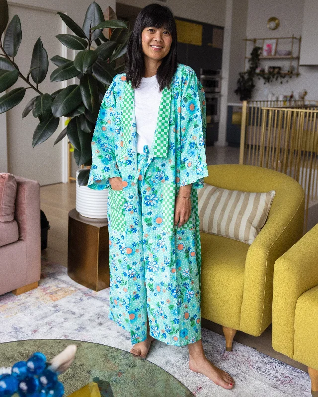 Printfresh x Oh Joy! - Posh Petals - Robe - Spearmint