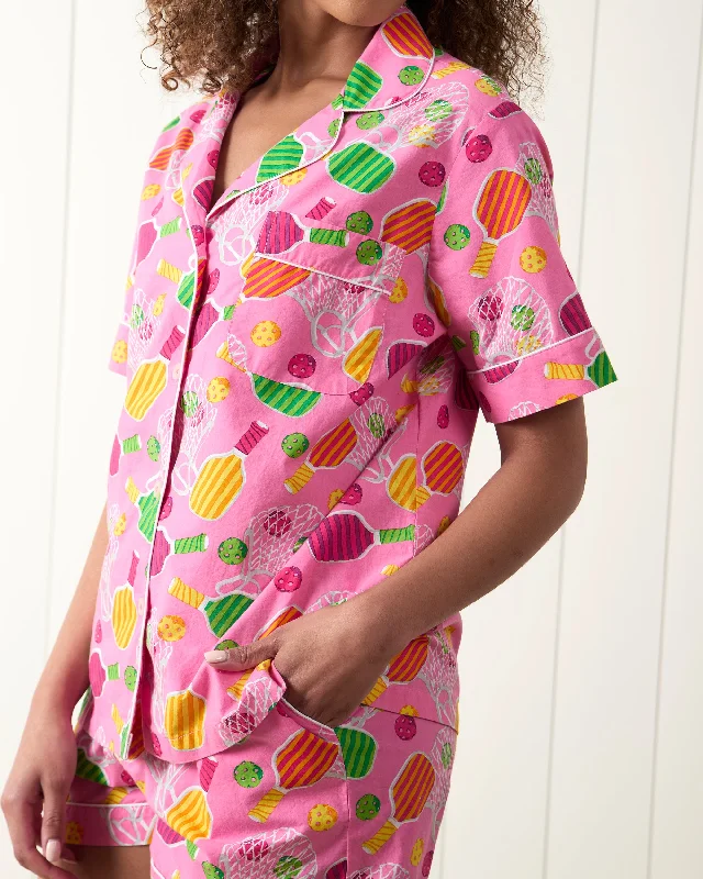 Pretty In Pickleball - Short PJ Set - Popsicle